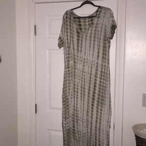 Tie die maxi dress